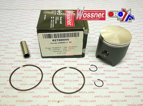PISTON KIT 1983 CR80 49.50, FORGED WOSSENR 8278DA
