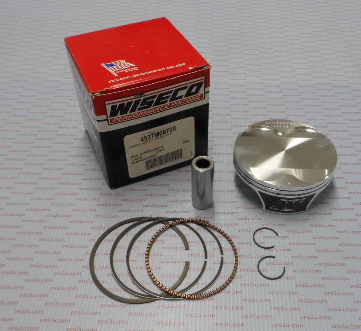 PISTON KIT 09-11 SX450 97.00, ARMOR GLIDE HIGH COMP 12.5:1, WISECO 4937M09700B ATV