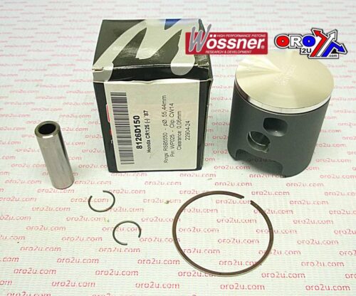 PISTON KIT 1987 CR125 54.50, WOSSNER 8126D050 HONDA MX