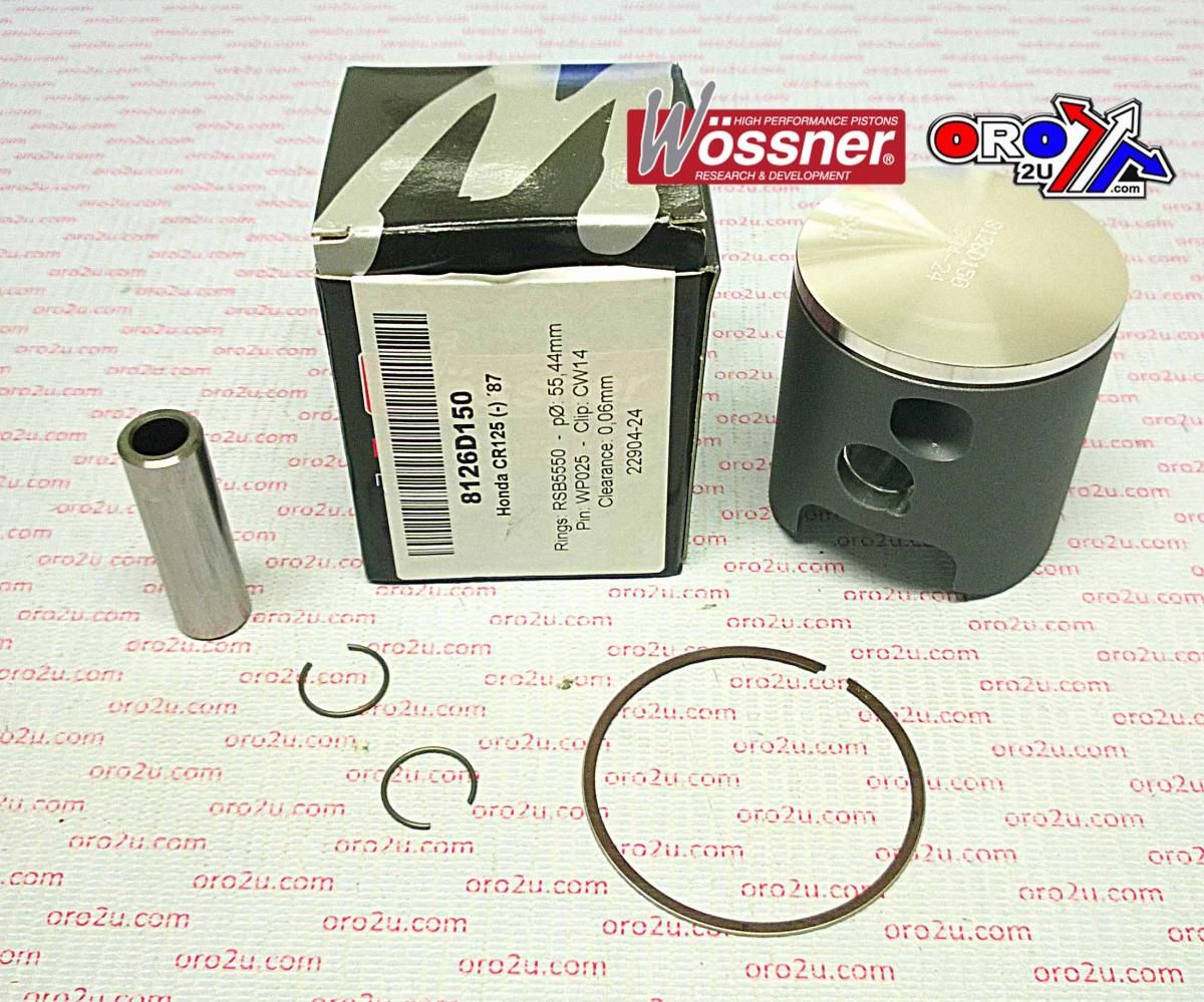 PISTON KIT 1987 CR125 55.50, WOSSNER 8126D150 HONDA MX - Image 3