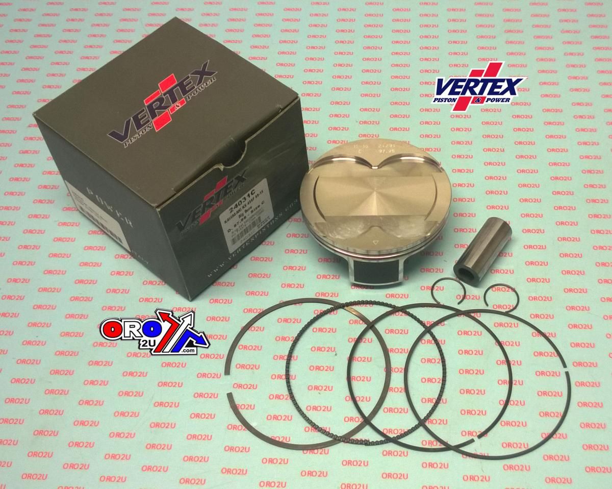 PISTON KIT VERTEX 98.0 C KAWASAKI KX 450 09-15, VERTEX 24031C OS+2:00 BIG BORE COMPR 12,5:1
