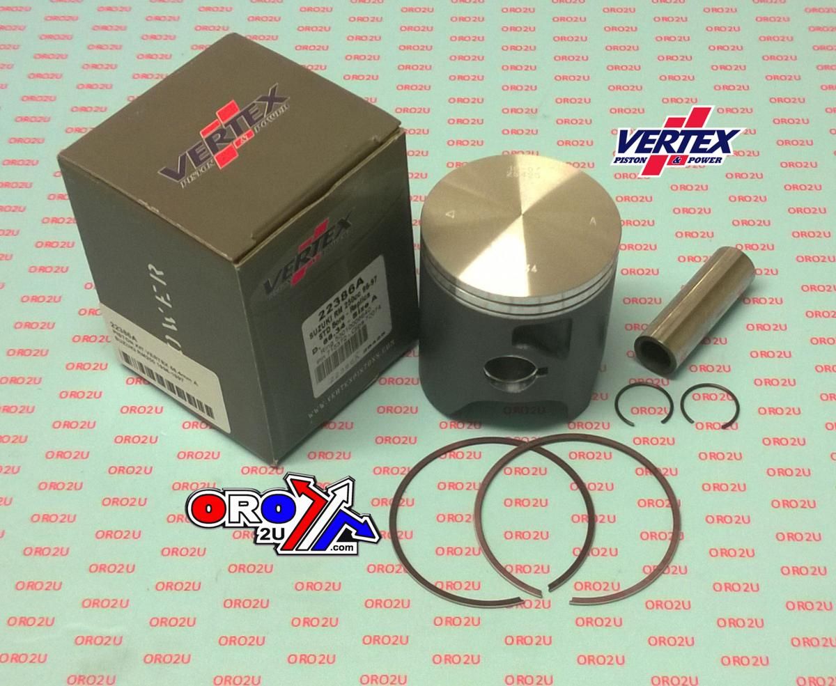 PISTON KIT VERTEX 67.5 SUZUKI RM 250 96-97, VERTEX 22386110 OS +1.10 - Image 2