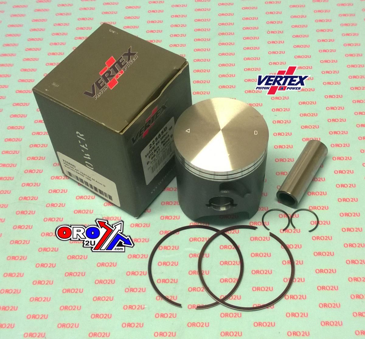PISTON KIT VERTEX 66.4 A SUZUKI RM 250 1999, VERTEX 22585A - Image 2