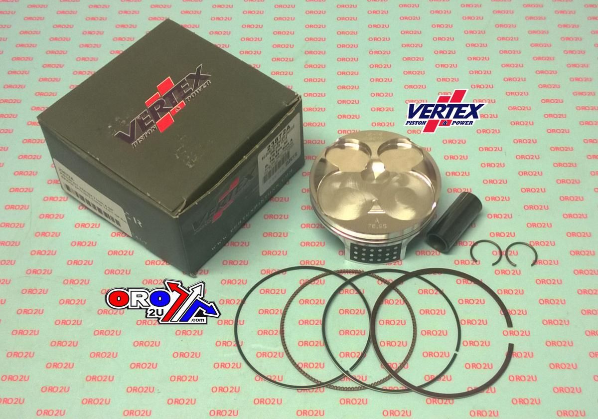 PISTON KIT VERTEX 77.0 B GP SUZUKI RMZ 250 13-15, VERTEX 23872B HC COMPR 14,0:1 GP RACERS CHOICE