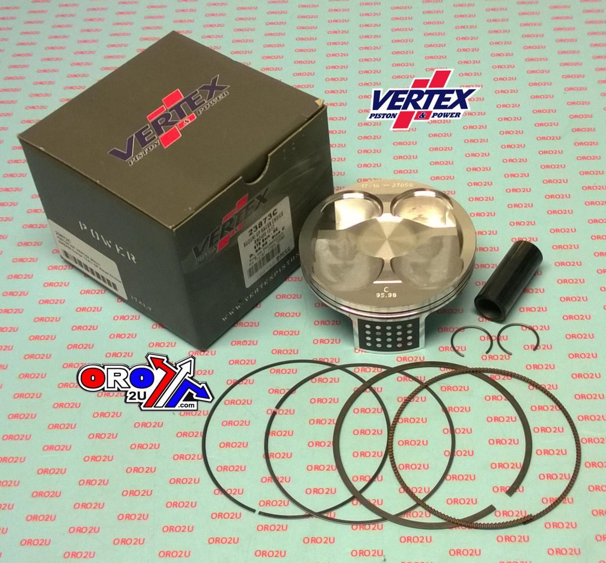 PISTON KIT VERTEX 96.0 A GP SUZUKI RMZ 450 13-17, VERTEX 23783A HC COMPR 13,8:1 GP RACERS CHOICE - Image 2