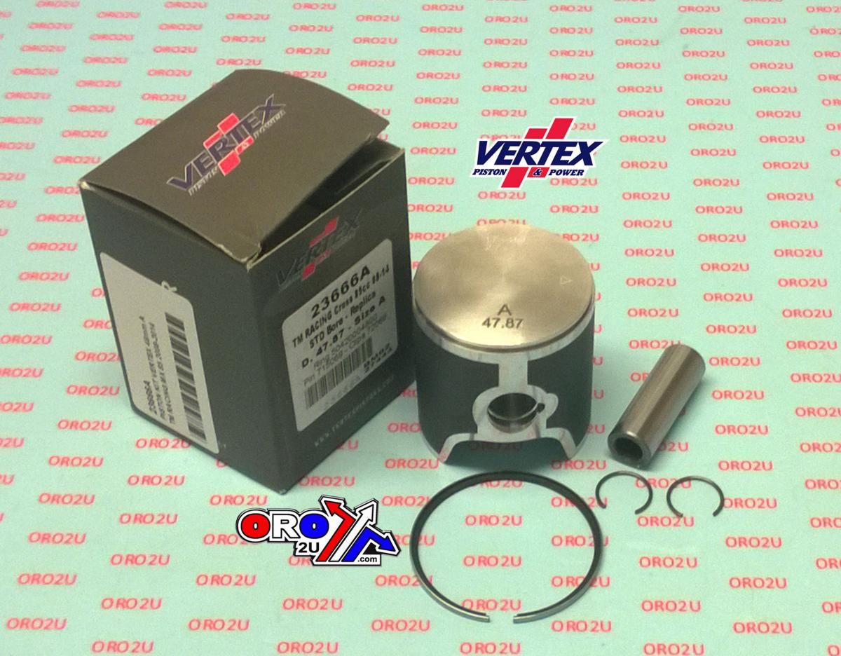 PISTON KIT VERTEX 48.0 C TM RACING MX 85 08-14, VERTEX 23666C