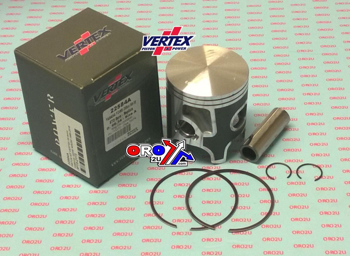 PISTON KIT VERTEX 67.5 YAMAHA YZ/WR 250 99-22, VERTEX 22584110 OS +1.10 - Image 2