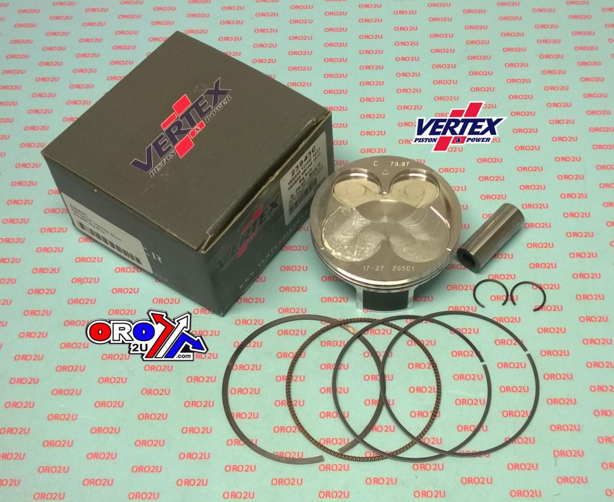PISTON KIT VERTEX 80.0 B YAMAHA YZ/WR 250 14-19, VERTEX 23943B OS+3:00 BIG BORE COMPR 13.5:1