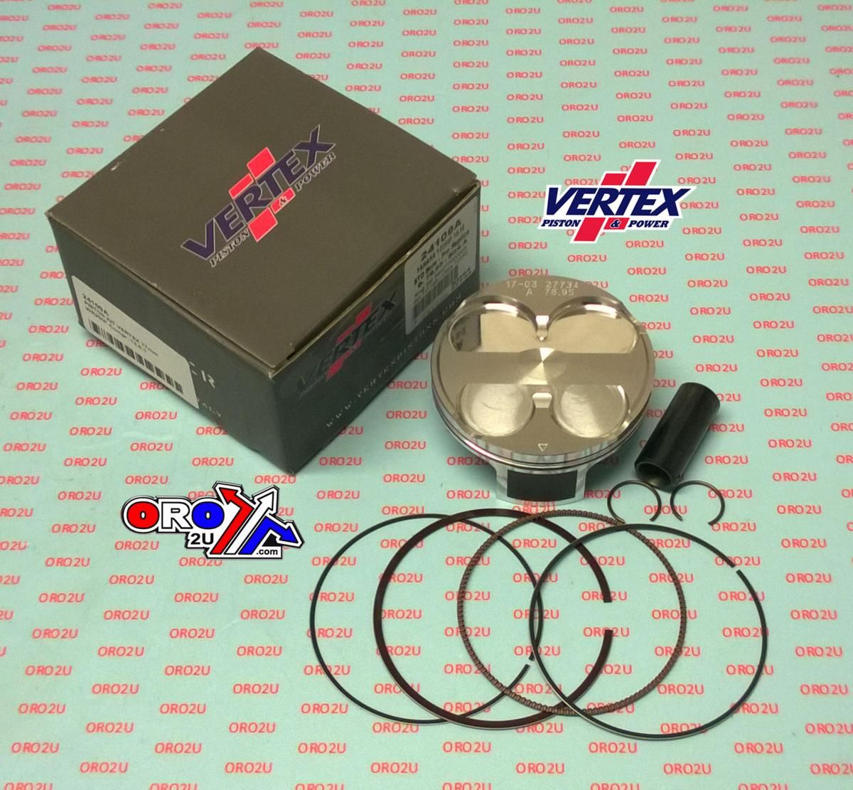 PISTON KIT VERTEX 77.0 C YAMAHA WR/YZ 250 16-19, VERTEX 24109C COMPR 13,5:1
