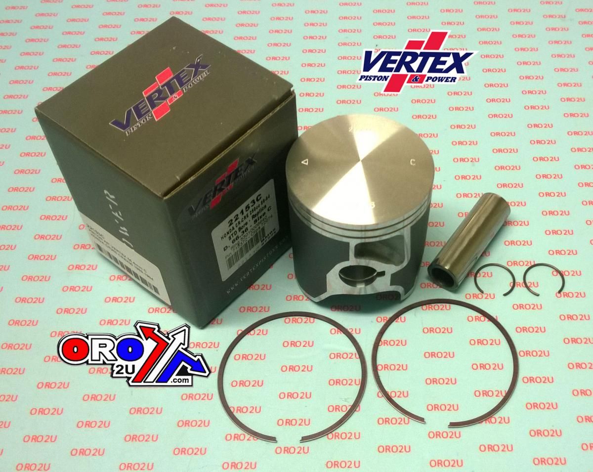 PISTON KIT VERTEX 66.4 B HONDA CR/CRE 250 86-94, VERTEX 22153B