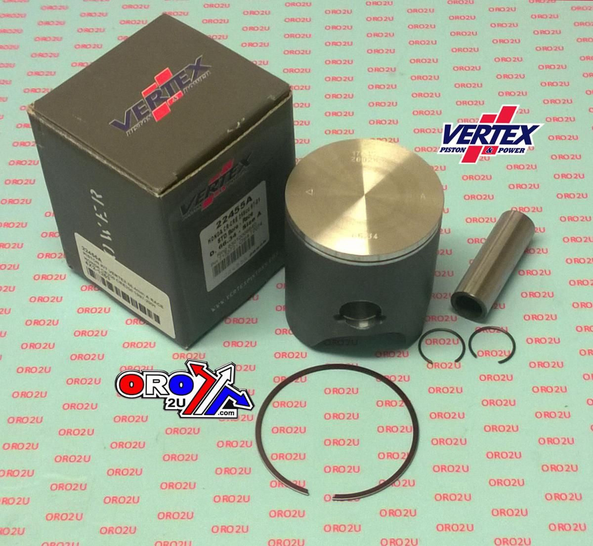 PISTON KIT VERTEX 66.4 C HONDA CR/CRE 250 97-01 RACE, VERTEX 22455C