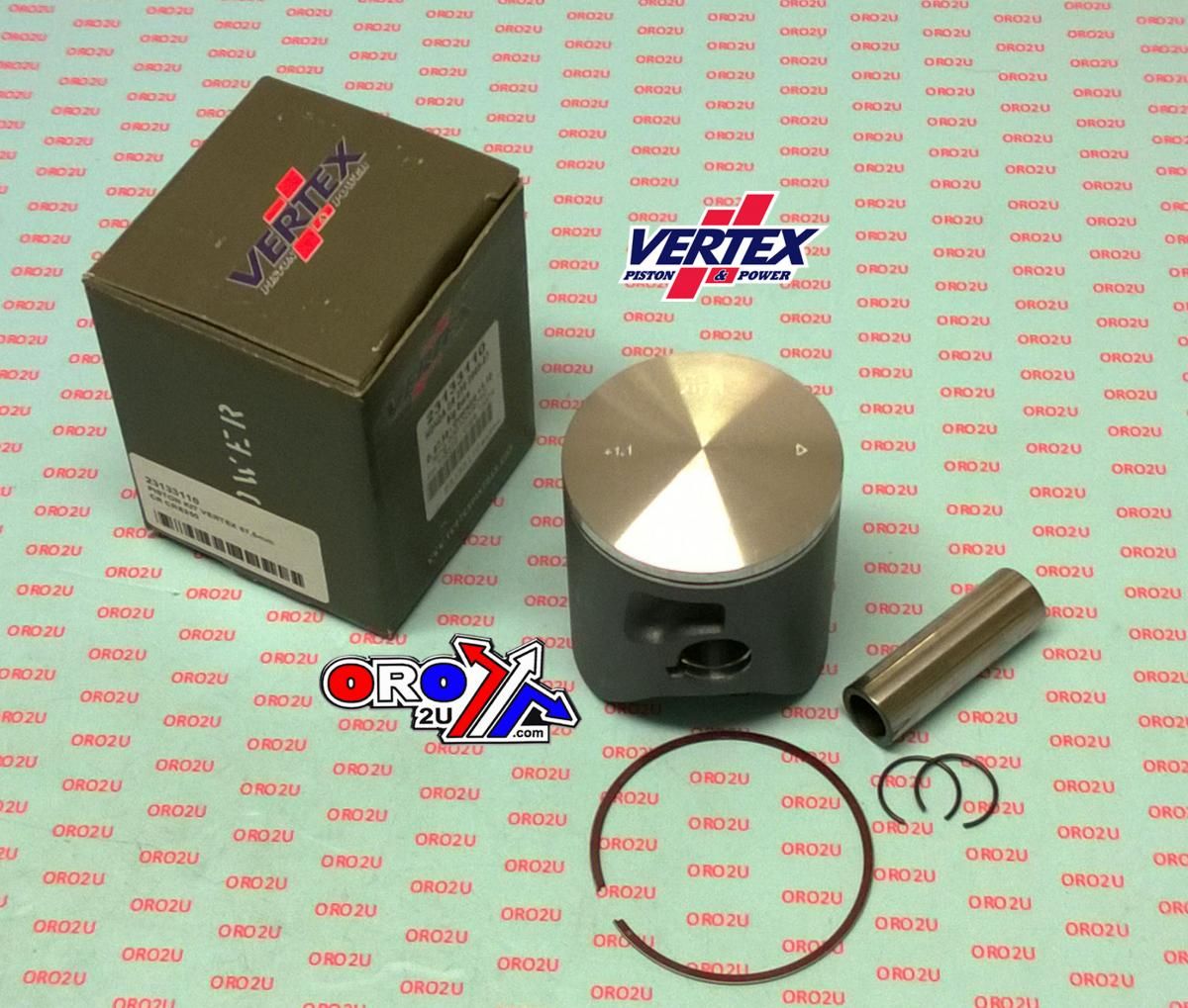 PISTON KIT VERTEX 67.5 HONDA CR/CRE 250 05-07, VERTEX 23133110 OS +1.10 - Image 2