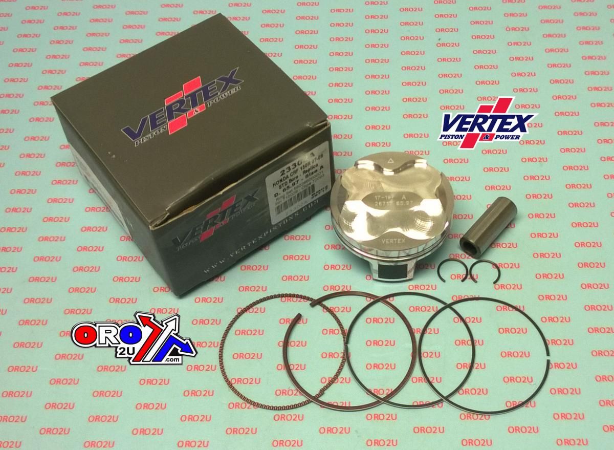 PISTON KIT VERTEX 66.0 B HONDA CRF 150 07-09, VERTEX 23302B COMPR 11,7:1 - Image 2