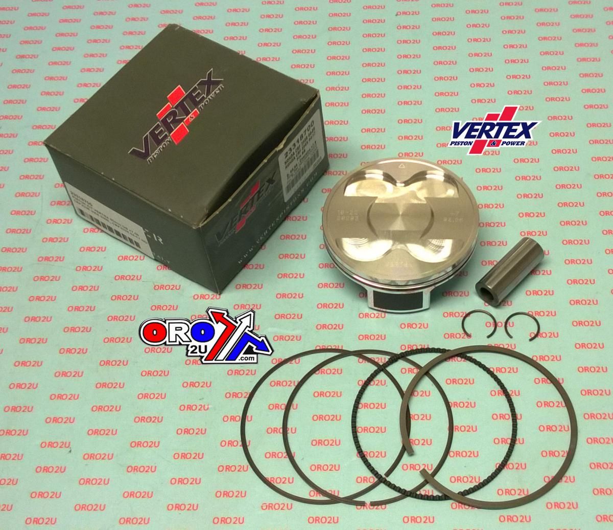 PISTON KIT VERTEX 85.0 HONDA CRF 250 R/X 04-17, VERTEX 23318700 OS +7.00 BIG BORE XXL