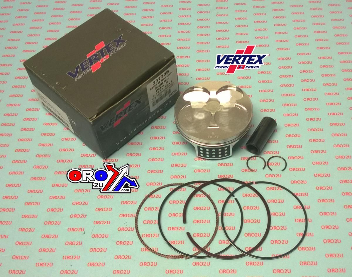 PISTON KIT VERTEX 76.8 B GP HONDA CRF 250 10-13, VERTEX 23730B HC COMPR 14,6:1 GP RACERS CHOICE