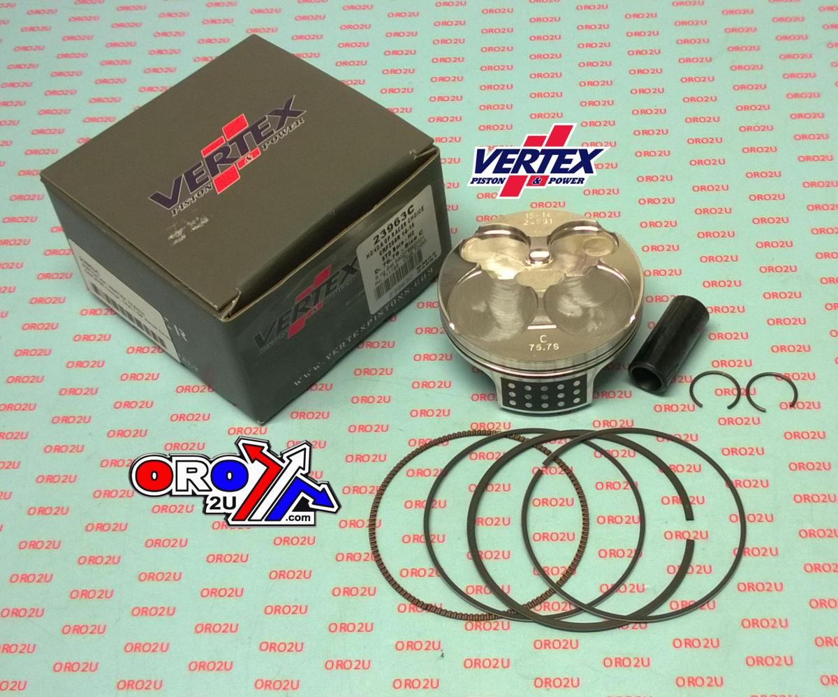 PISTON KIT VERTEX 76.8 B GP HONDA CRF 250 14-15, VERTEX 23963B HC COMPR 14,6:1 GP RACERS CHOICE - Image 2