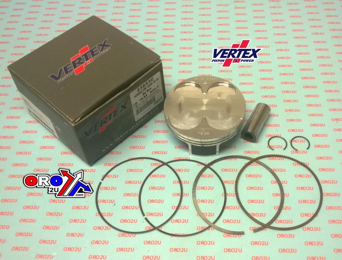 PISTON KIT VERTEX 80.0 A HONDA CRF 250 10-17, VERTEX 23653A OS+3.20 BIG BORE COMPR 13,3:1