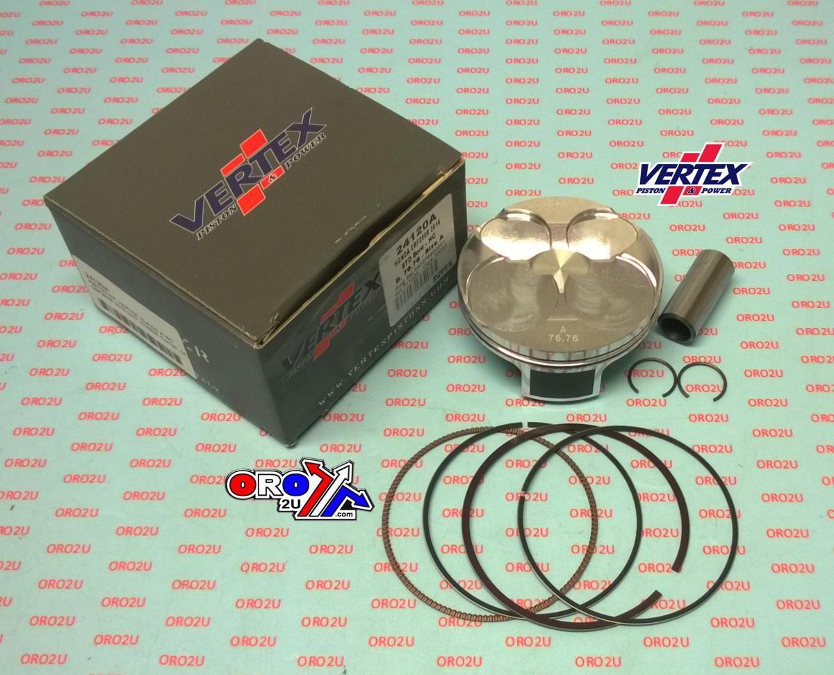 PISTON KIT VERTEX 76.8 A HC HONDA CRF 250 16-17, VERTEX 24120A HC COMPR 14,3:1 - Image 2