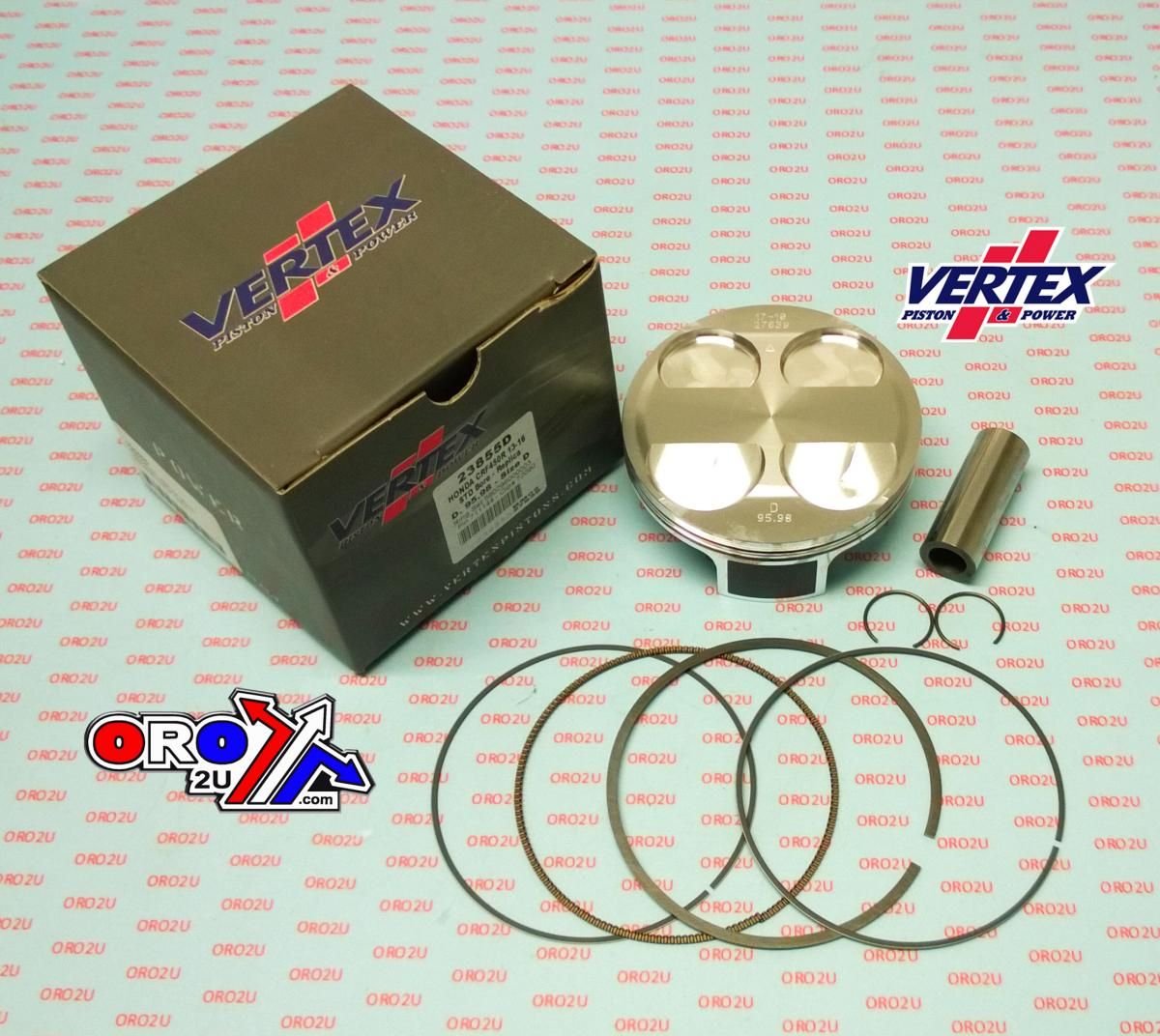 PISTON KIT VERTEX 96.0 D HONDA CRF 450R 13-16, VERTEX 23855D COMPR 12,5:1