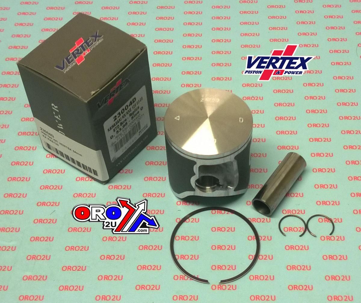 PISTON KIT VERTEX 54.0 D KAWASAKI KX/KXE 125 03-08, VERTEX 23004D - Image 2