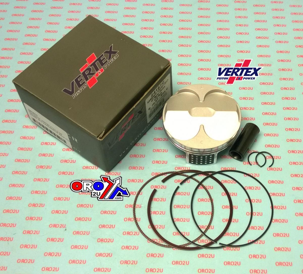 PISTON KIT VERTEX 77.0 C GP KAWASAKI KX 250 2017, VERTEX 24167C HC COMPR 14,7:1 GP RACERS CHOICE