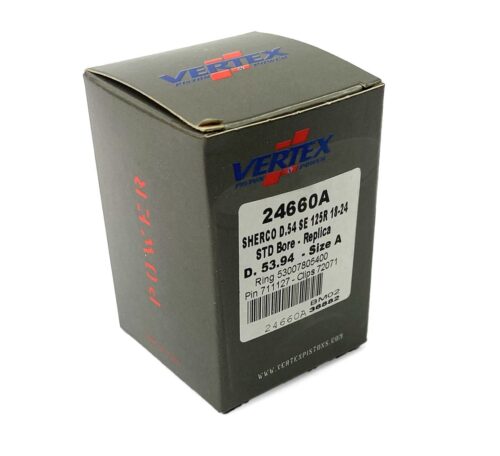 PISTON KIT VERTEX 54mm A SHERCO SE125R 2018-24, VERTEX 24660A