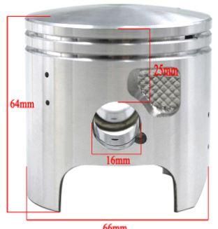PISTON KIT 67.00mm OS 1.00 1986-2006 KAWASAKI KDX200 13001-1317 13002-1053 13008-1116 - Image 3