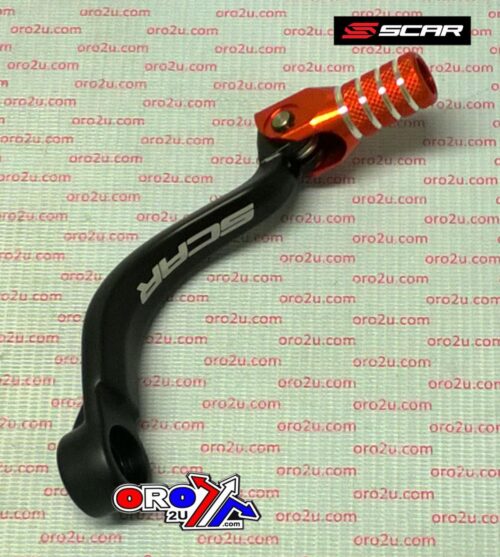 GEAR LEVER SHIFT KTM 125 17-18, BLK/ORA ALUMINIUM FORGED, SCAR RACING GSL512 GSL515