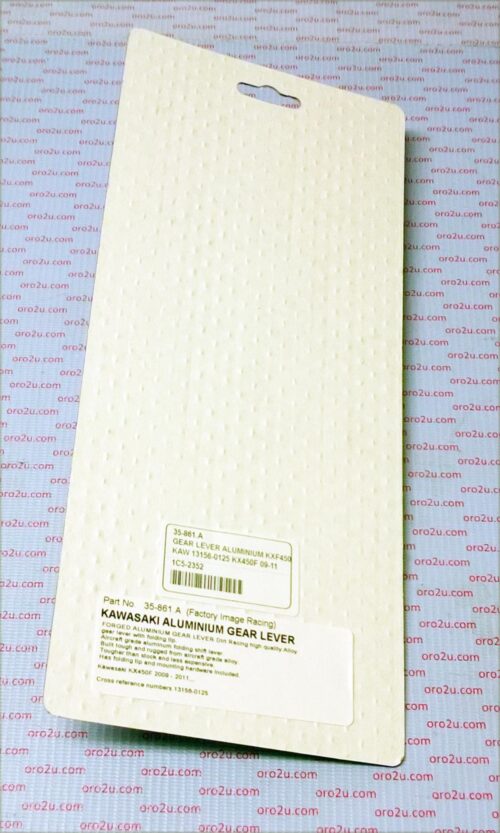 GEAR LEVER ALUMINIUM KXF450, KAW 13156-0125 KX450F 09-11