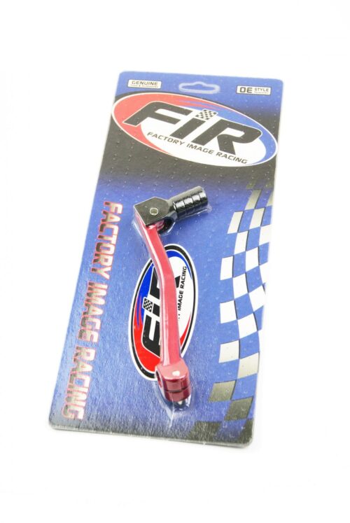 GEAR LEVER ALLOY RED, BLACK TIP