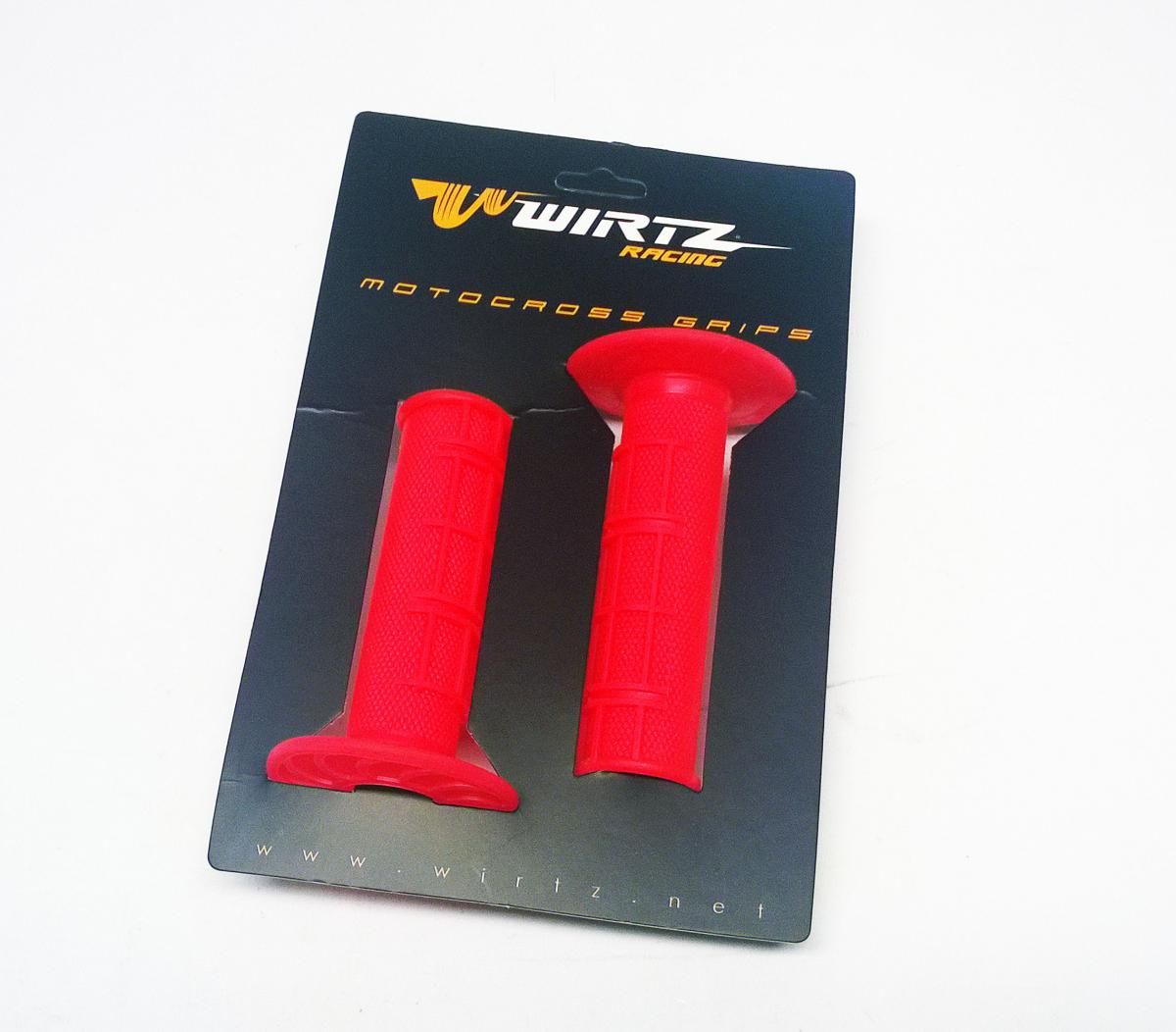 SOFT MX GRIPS 50/50 RED, WIRTZ PU-005 22/25mm - Image 2