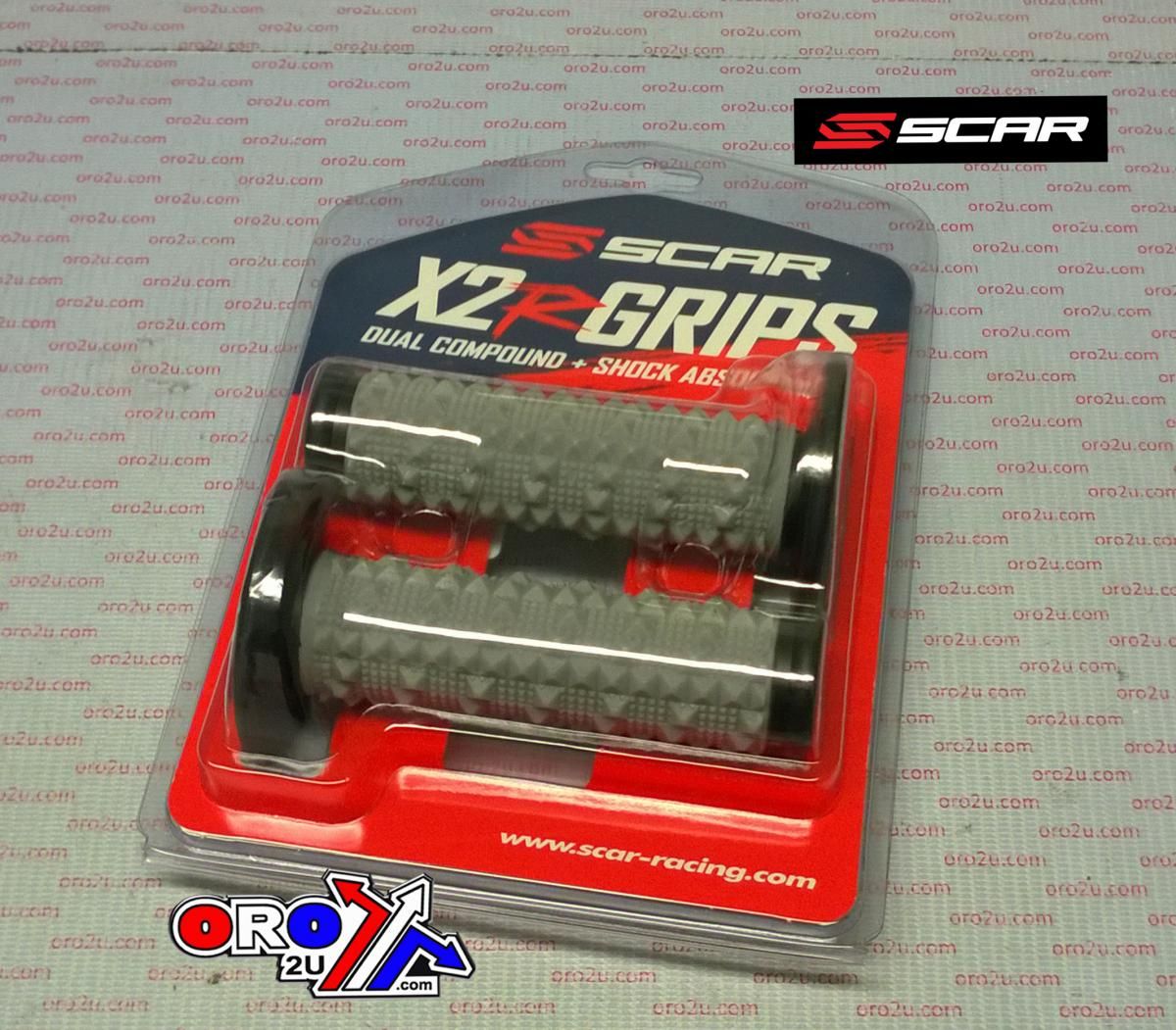 Dual compounds grips X2R Black, SCAR RACING GDDBLK - Image 2