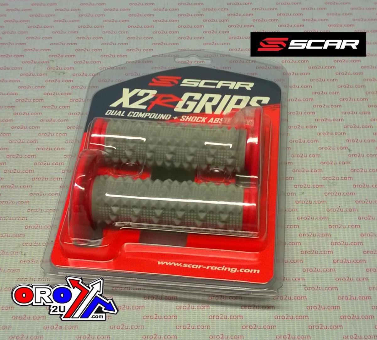 Dual compounds grips X2R Red, SCAR RACING GDDR - Image 2