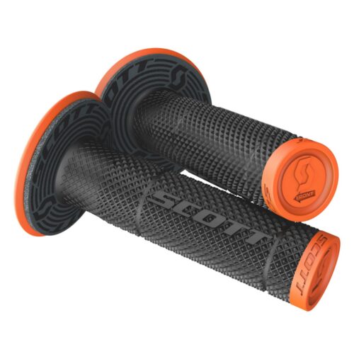 SCOTT MX SXII GRIPS 22/25mm, BLACK/NEON ORANGE, SC310020