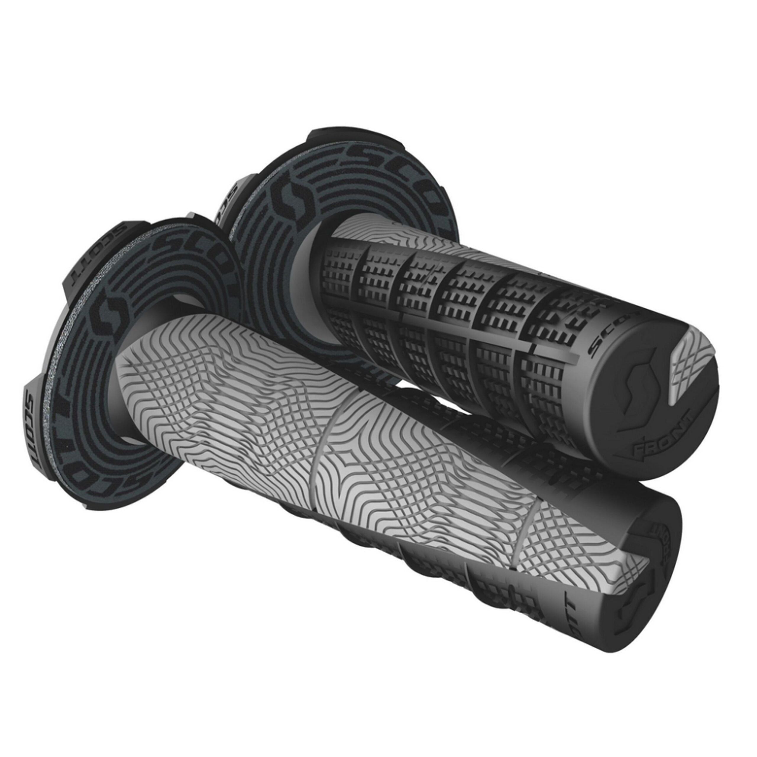 SCOTT MX DEUCE GRIPS 22/25mm, White/Grey