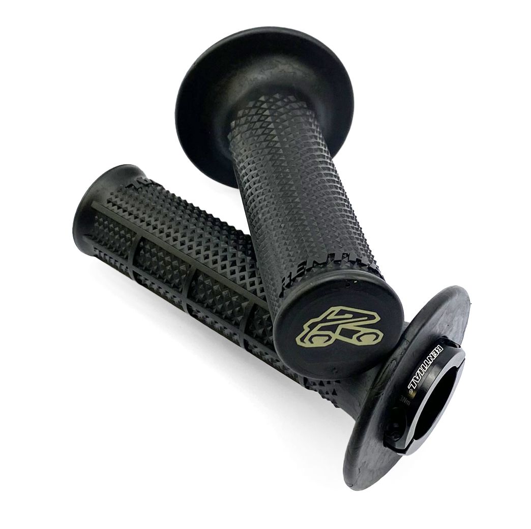 LOCK ON GRIPS RENTHAL TAPARED/HALF WAFFLE, ULTRATACKY G239 - Image 2