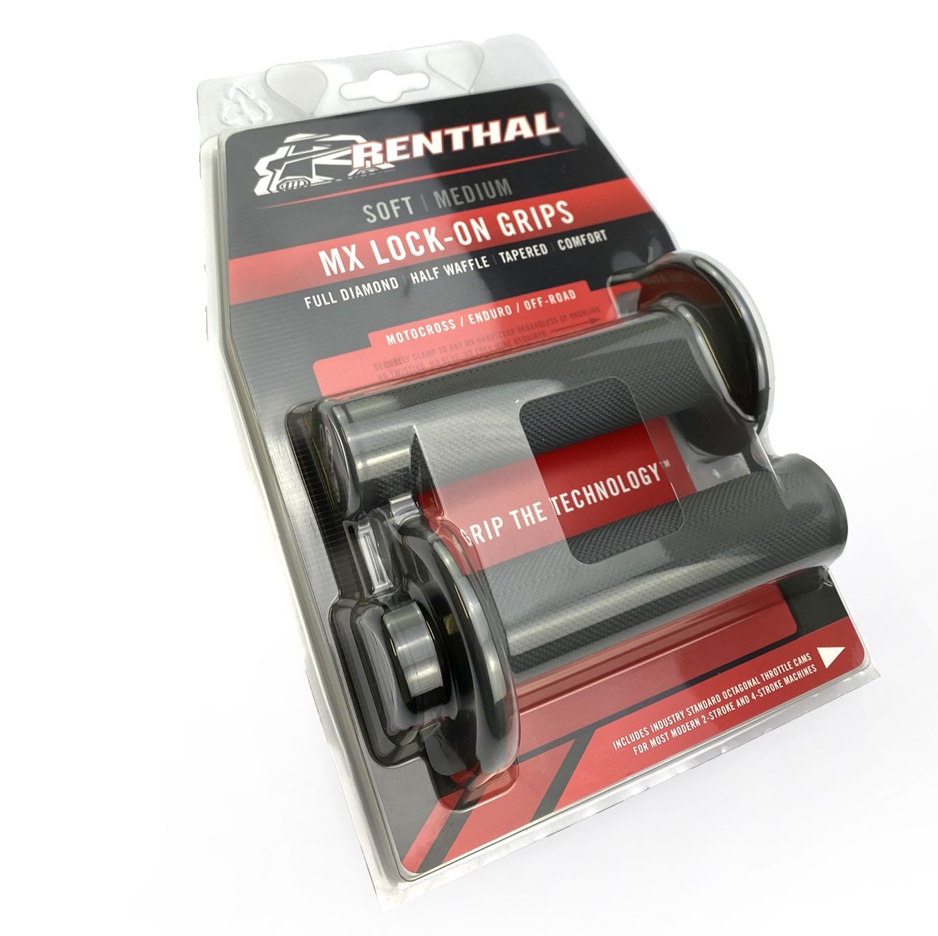 LOCK ON GRIPS RENTHAL FULL DIAMOND, MEDIUM G233 - Image 4