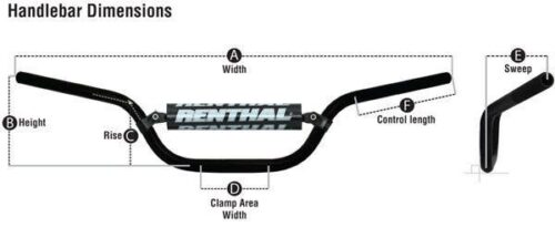 RENTHAL TWINWALL McGRATH 999, MCGRATH / SHORT, Renthal 999-01-RD-07-185