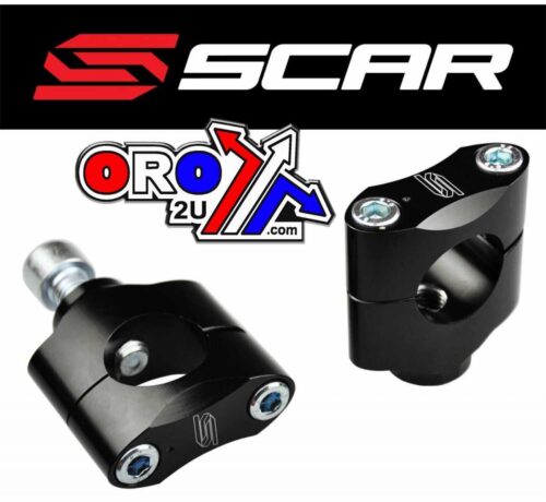 28.6 BAR MOUNTS BLACK, HANDLEBAR CLAMPS 35mm, SCAR RACING P21