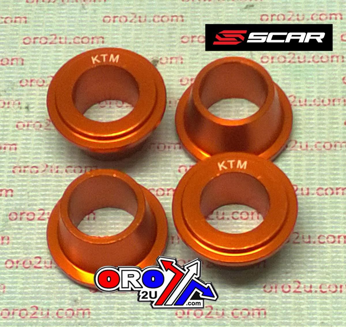 RUBBER KILLERS PK4 KTM ORANGE, SCAR RACING SCKTM - Image 2