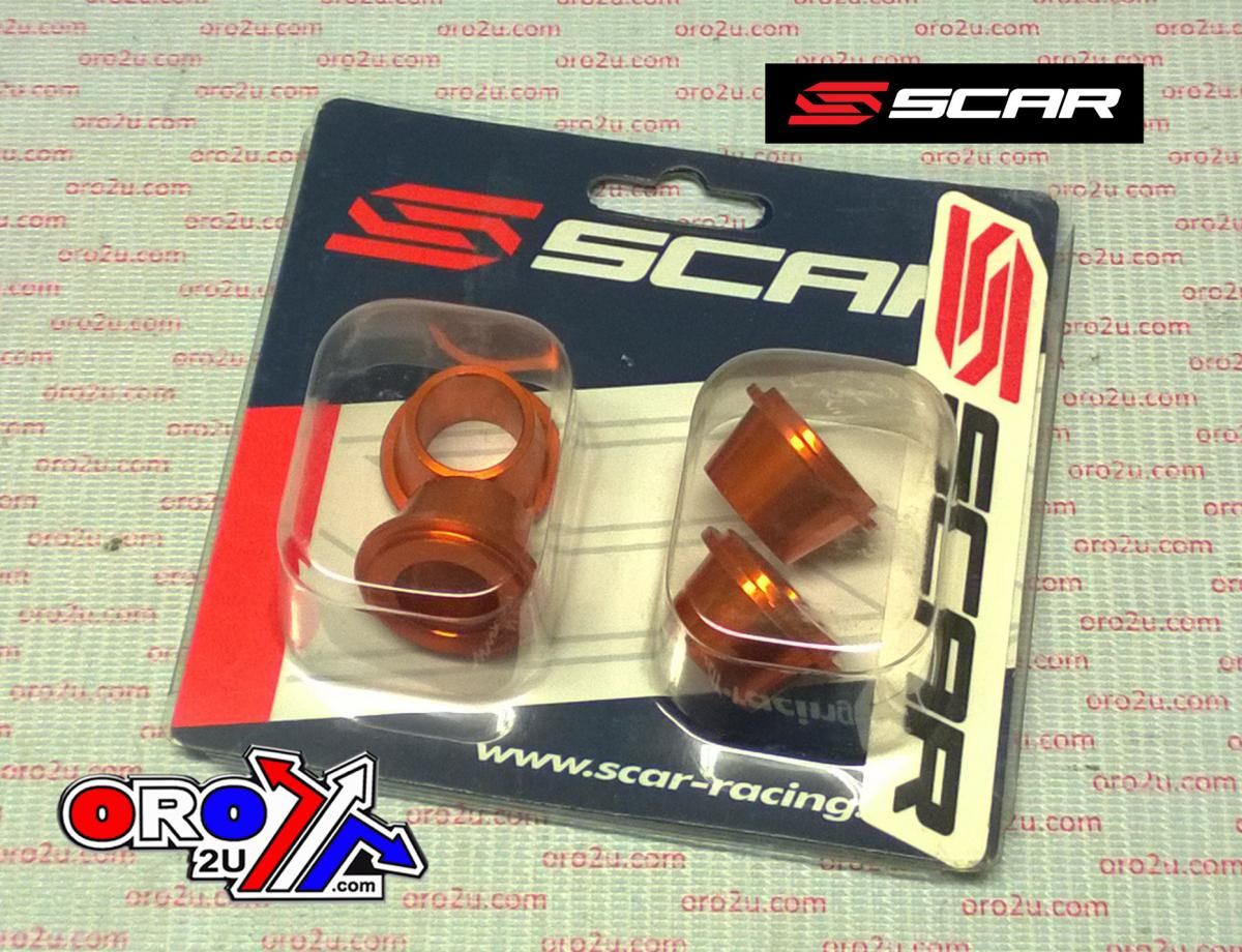 RUBBER KILLERS PK4 KTM ORANGE, SCAR RACING SCKTM