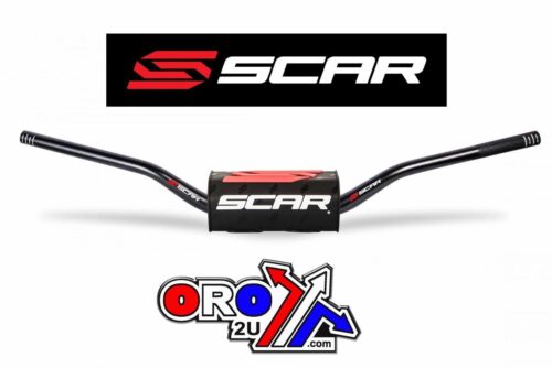 Handlebar O2 28.6 (1 1/8), RC Style – Black HON / KAW, SCAR RACING S9112