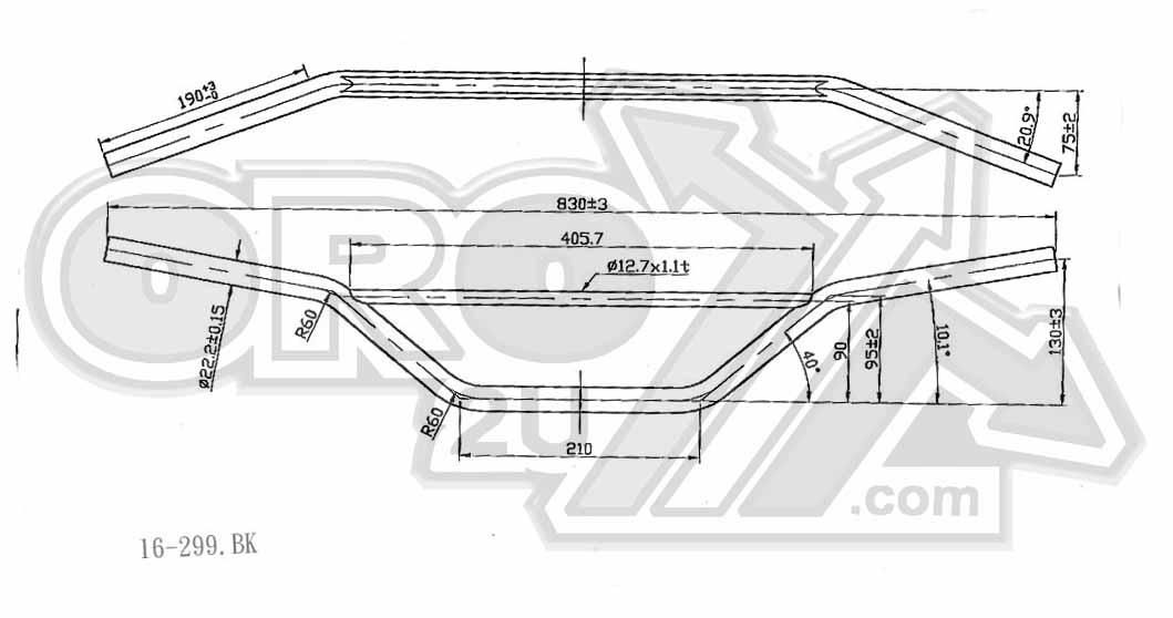 5" STEEL HANDLEBARS ORANGE 48-613 REN / HIGH ENDURO