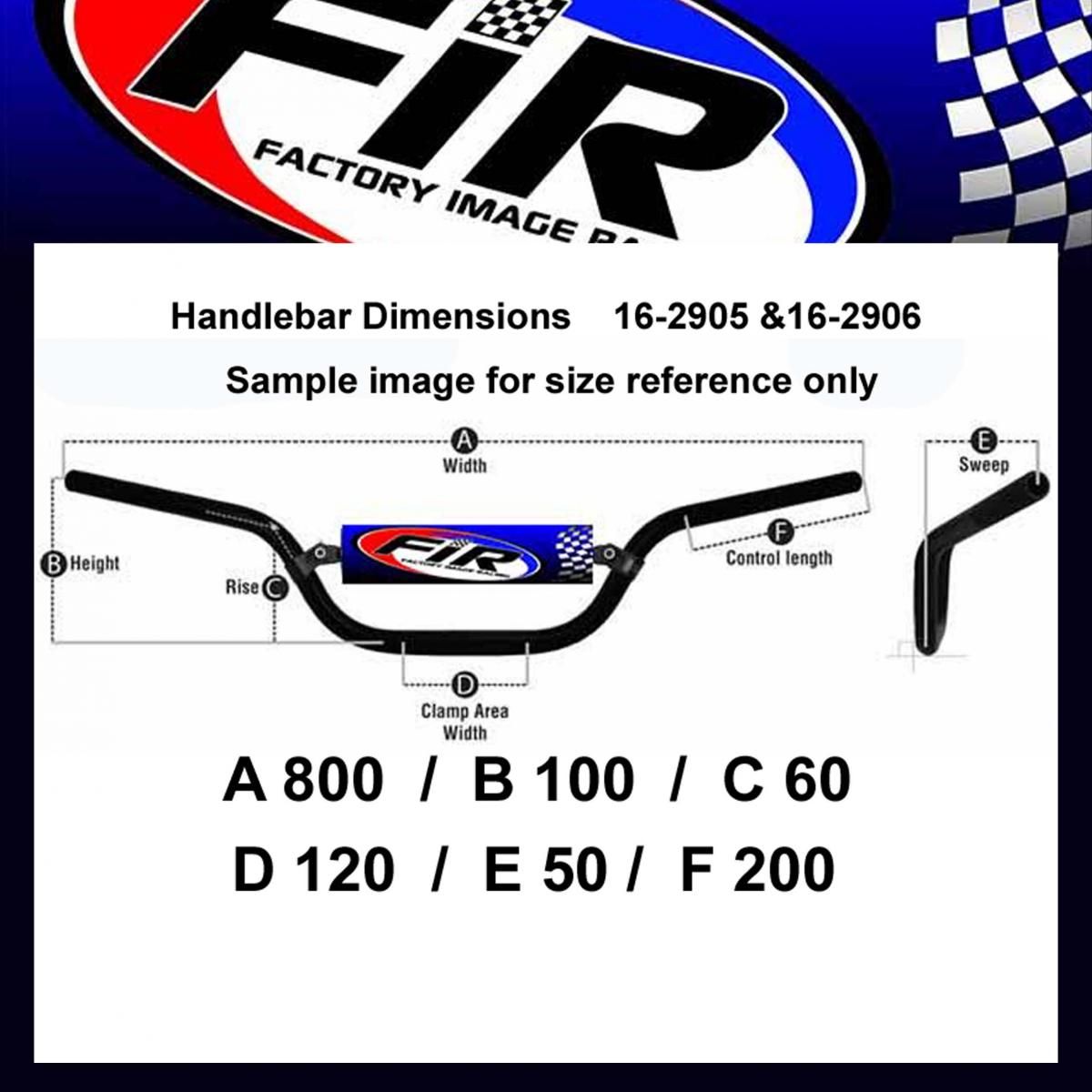 ENDURO HANDLEBAR 28mm / 1''1/8, BLACK / SUIT 75-0706 HANDGUARD RTECH - Image 4