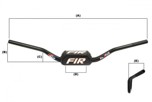 TAPER HANDLEBAR CR MID, FIR TH-10-28.6 6061, SILVER