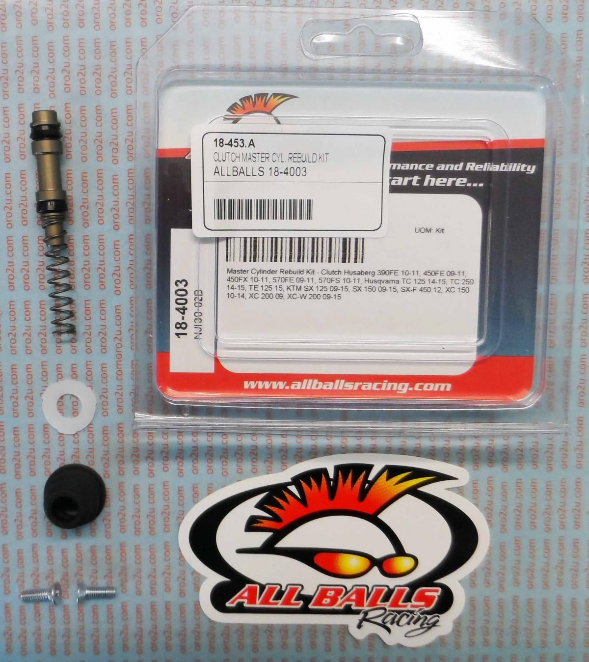 CLUTCH MASTER CYL REBUILD KIT ALLBALLS, ALLBALLS 18-4003 GAS GAS/HUSABERG/HUSKY/KTM/RIEJA - Image 2