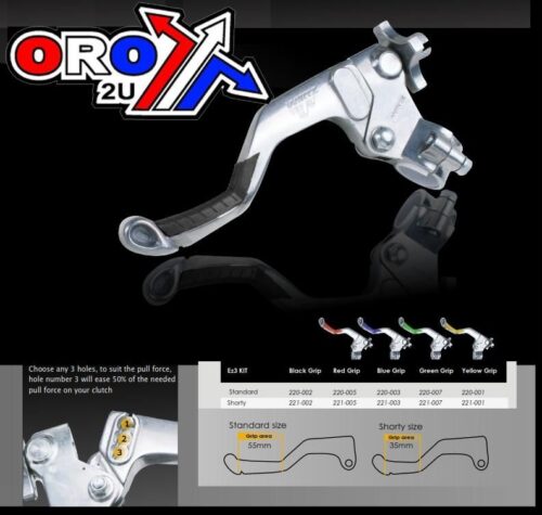 LEVER CLUTCH EZ-3 GRIP LONG, WIRTZ 220-001 ASSEMBLY 3 HOLE