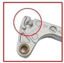 LEVER BLADE CLUTCH WRF250 450, 5TJ-83912-82-00, 5TJ-83912-81-00