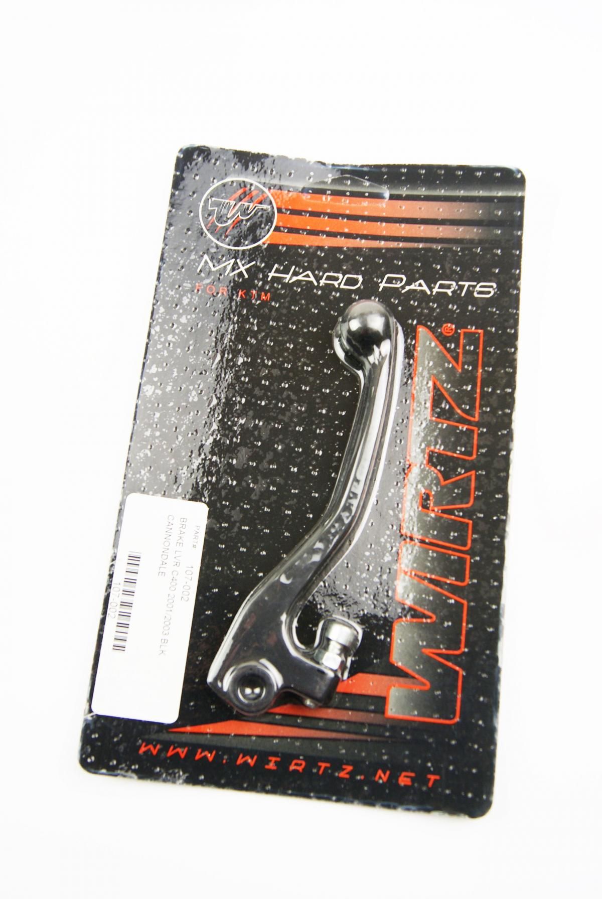 LEVER BLADE CR/CRF/RM BLACK, WIRTZ 101-008 DISC BRAKE LEVER - Image 2