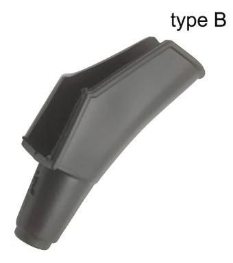 COVER LEVER B TYPE BLACK [EACH]